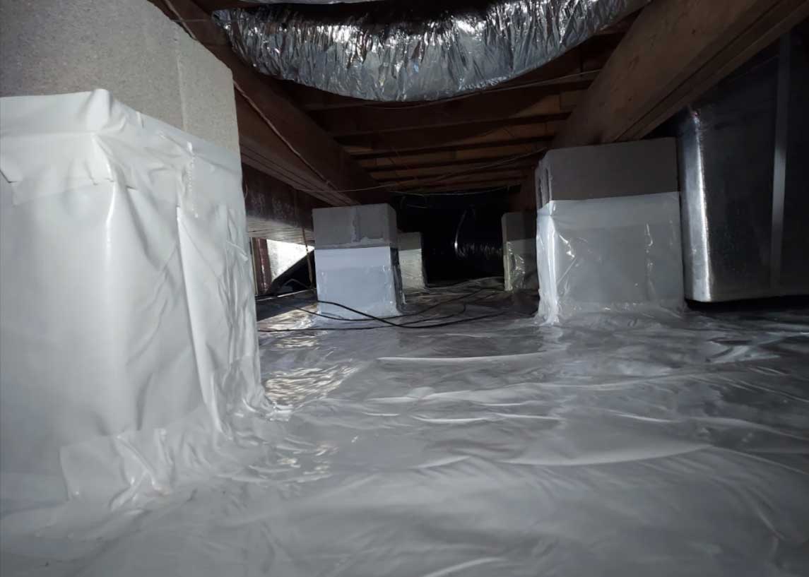 Crawlspace insulation installation in Richmond, VA