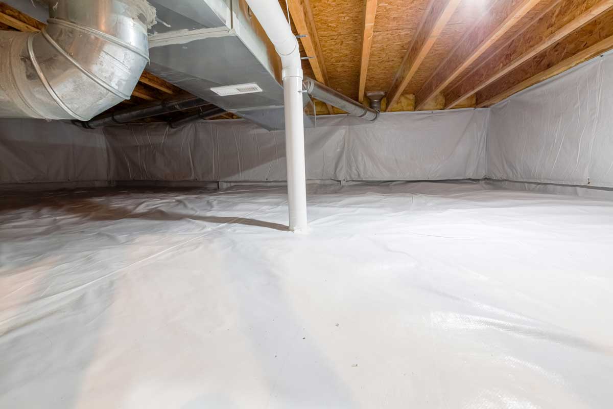 Home crawl space insulation
